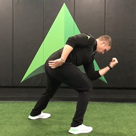 Lateral Lunge With Cross Connect Sideview