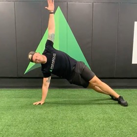 Staggared Stance Side Plank